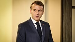 Ο Εμανουέλ Μακρόν στο Μέγαρο των Ηλυσίων, 8 Δεκεμβρίου 2025.