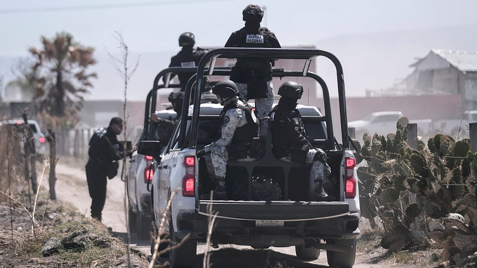 ملف: الحرس الوطني المكسيكي في تويتشيتلان، ولاية خاليسكو، 13 مارس/آذار 2025