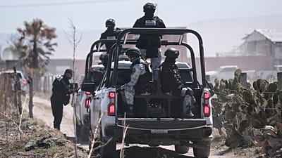 FILE: Mexican National Guards in Teuchitlan, Jalisco state, 13 March 2025