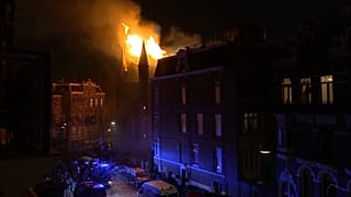 A fire at the Vondelkerk in Amsterdam, 1 January, 2026