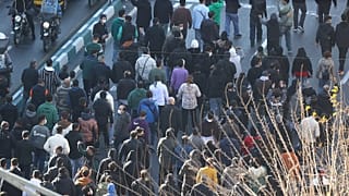 Protesters march in downtown Tehran, 29 December, 2025
