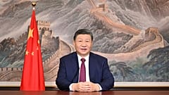 Ein von Xinhua veröffentlichtes Foto zeigt Chinas Staatspräsident Xi Jinping in Peking. Er hält seine Neujahrsansprache für 2026 am Mittwoch, 31. Dezember 2025.