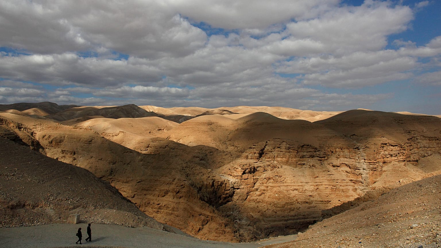 صحراء يهودا بين القدس وأريحا (صورة من وكالة أسوشيتد برس/دوسان فرانيتش، أرشيفية)