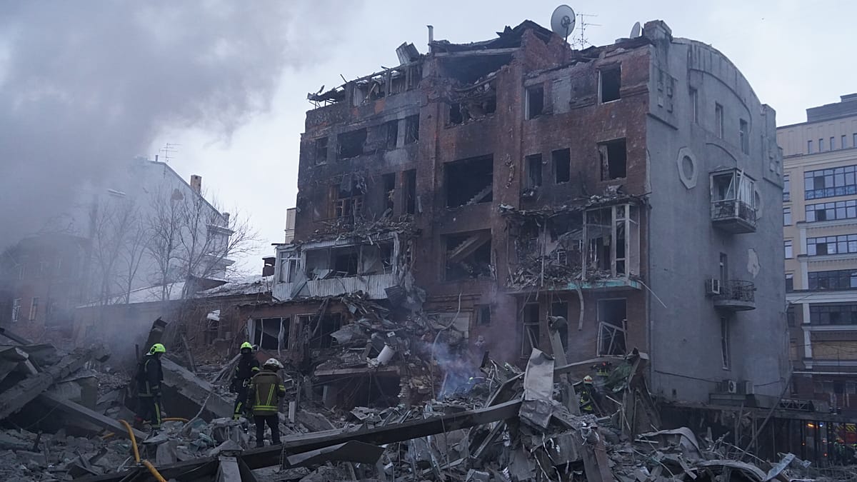 At least two people killed and scores injured in Russian strike on Ukraine's Kharkiv