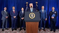 US President Donald Trump speaks at his Mar-a-Lago club, 3 January 2026