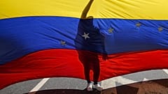 Maduro'nun muhaliflerinin 9 Ocak 2025'te düzenlediği bir yürüyüş.