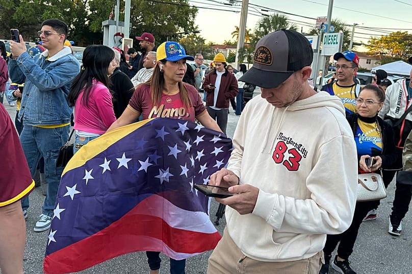 A floridai Doralban élő veneuelaiak is ünnepeltek