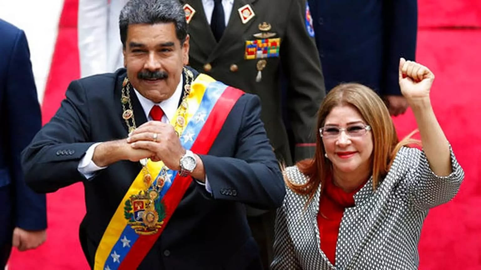 Maduro ve eşi Cilia Flores