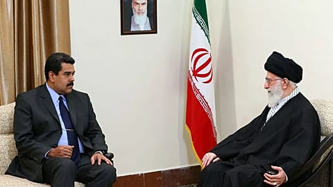 Ali Khamenei and Nicolas Madur meet in Tehran
