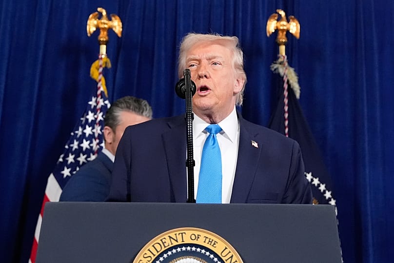 Donald Trump en la rueda de prensa tras la captura de Maduro, 3 de enero de 2026