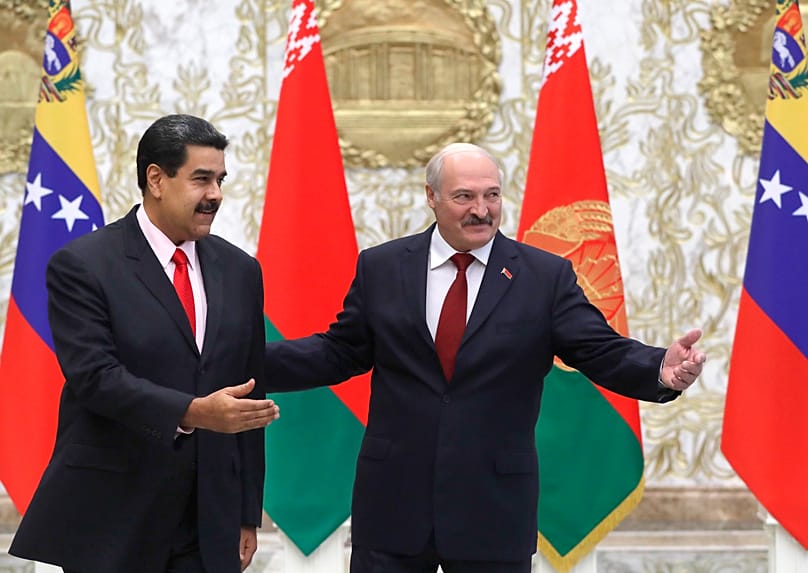 Николас Мадуро и Александр Лукашенко на встрче в Минске, 2017 год