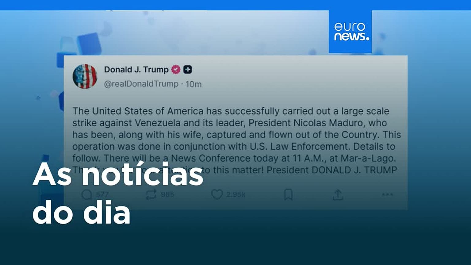 Notícias do dia | 4 de janeiro 2026 - Manhã