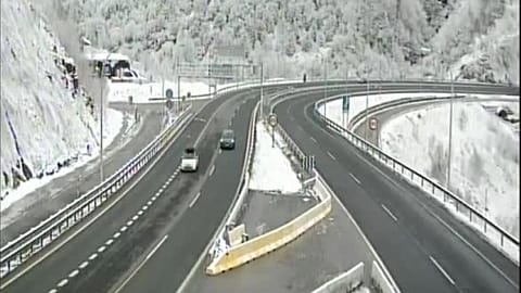 Nieve en el norte de España, 4 de enero de 2026