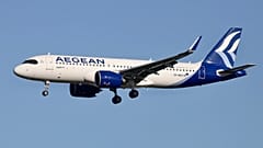 Bir Aegean Airlines uçağı