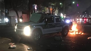 درگیری معترضان و ماموران پلیس در تهران