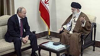 Putyin és Khamenei, Teherán, 2019