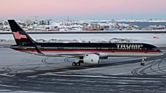 Ein Flugzeug mit Donald Trump Jr. an Bord landet im Januar 2025 in Nuuk, Grönland. 