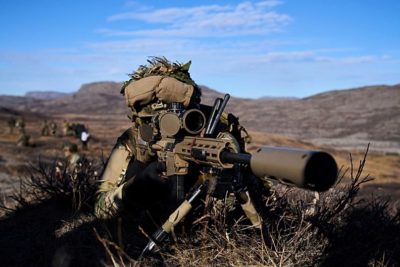 Danish military forces participate in an exercise with hundreds of troops from several European NATO members in Kangerlussuaq, 17 September, 2025