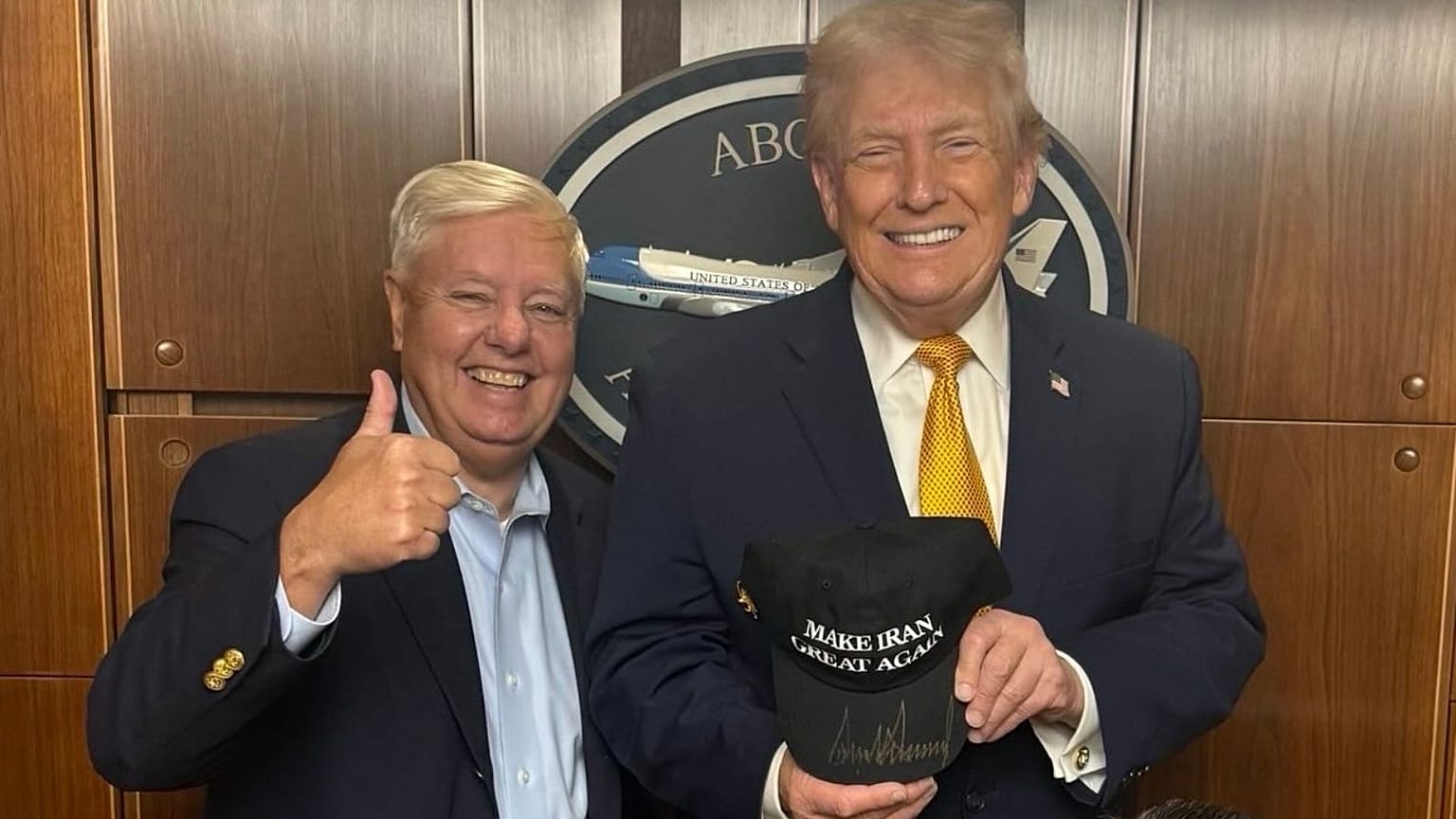 لیندسی گراهام و دونالد ترامپ