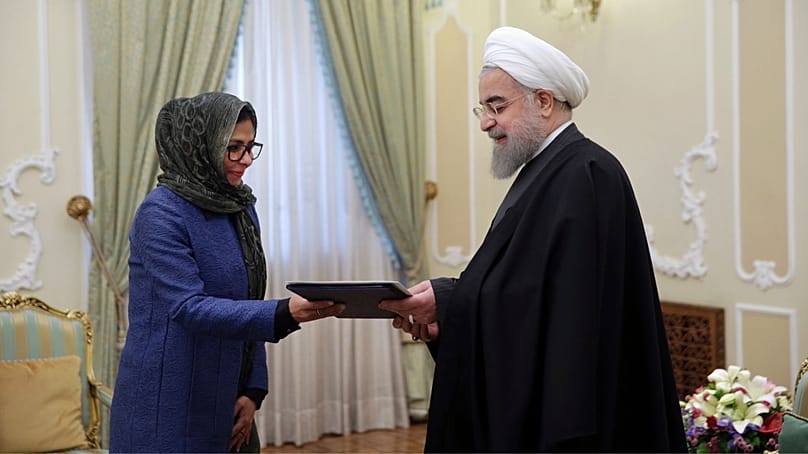 دلسی رودریگز و حسن روحانی