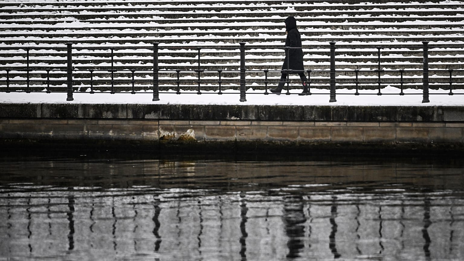 Fahrraddieb flüchtet auf Dach eines Autohauses in Solingen - bei Eis und Schnee - SYMBOLBILD
