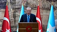 Cumhurbaşkanı Recep Tayyip Erdoğan, Somali Cumhurbaşkanı Şeyh Hasan Mahmud ile İstanbul'da düzenlenen ortak basın toplantısında, 30 Aralık 2025 