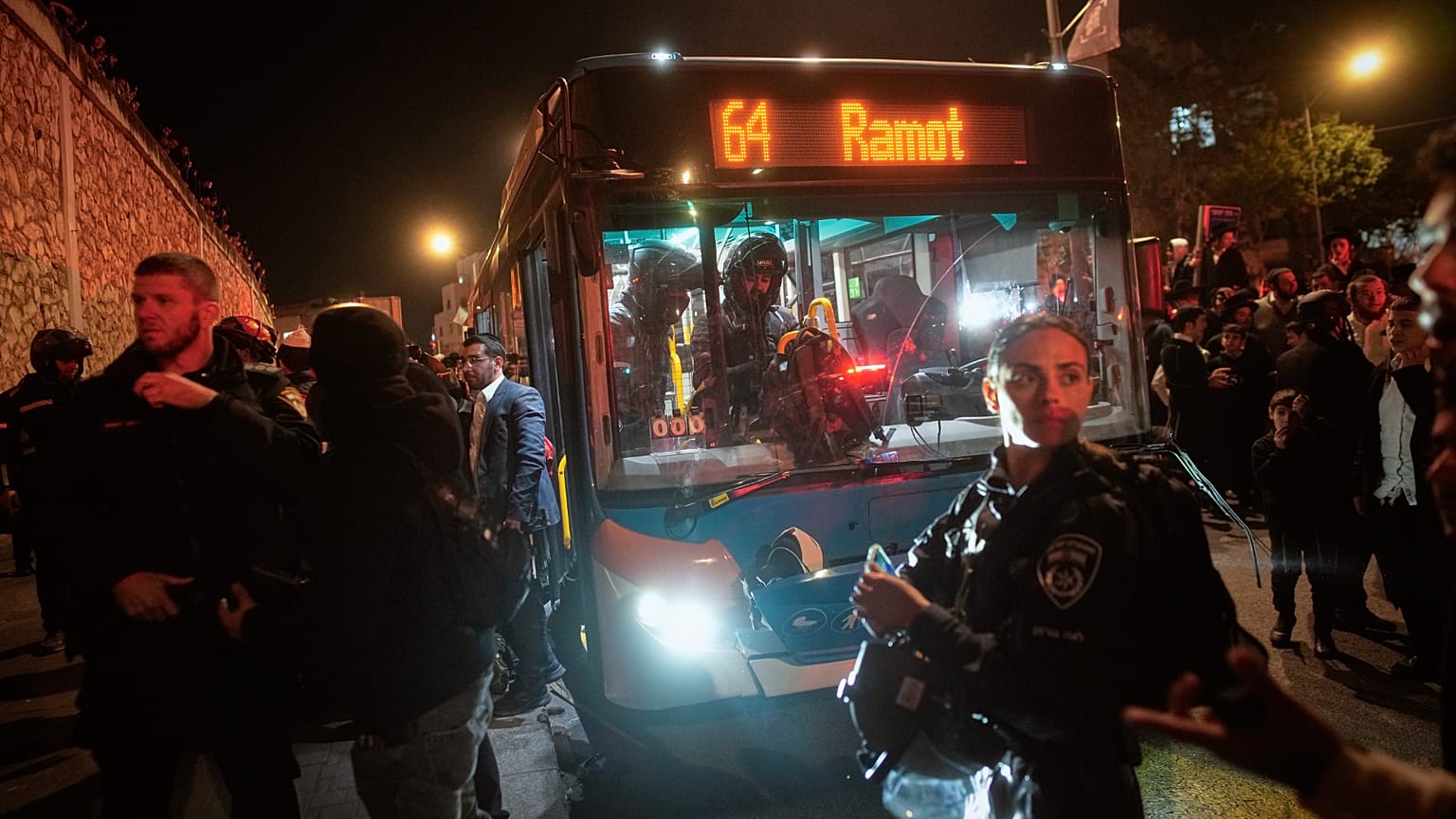 A busz a gázolás után