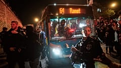 A busz a gázolás után