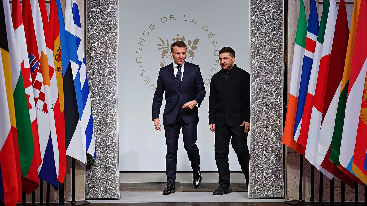 Emmanuel Macron hosted Volodymyr Zelenskyy in Paris.