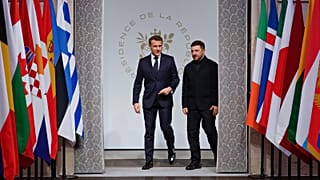 Emmanuel Macron hosted Volodymyr Zelenskyy in Paris.