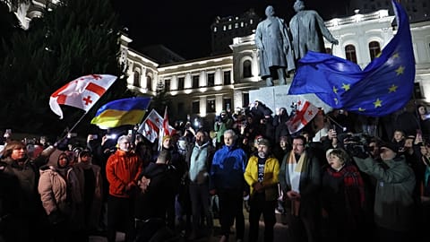 La Géorgie célèbre Noël sur fond de manifestations pro EU