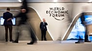 FILE. Participants walk through halls during the annual meeting of the World Economic Forum, WEF, in Davos, Switzerland. 24 Jan. 2019.