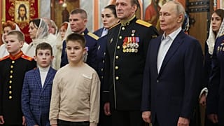 Putin attends Christmas Eve service with veterans of Ukraine war