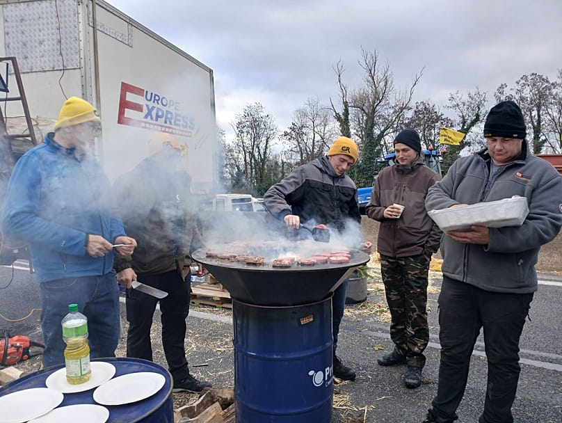 Rolnicy protestują we Francji 5.01.2026 r.