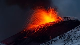 L'Etna en éruption fin décembre 2025