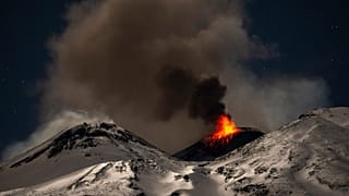 Hikers flock to Mount Etna to see volcanic spectacles up close.