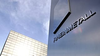 FILE. The headquarters of German armaments manufacturer Rheinmetall are seen in Duesseldorf, Germany. 