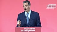 El presidente español, Pedro Sánchez, durante la X Conferencia de Embajadores, celebrada en Madrid, el 8 de enero de 2025.