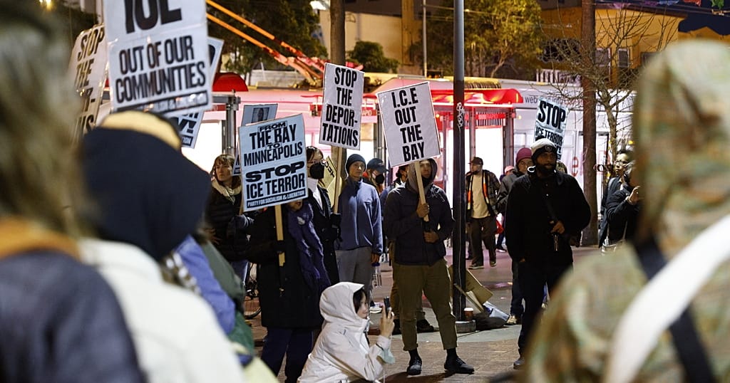 Protests erupt in Minneapolis after ICE officer kills woman during immigration crackdown