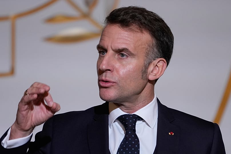 French President Emmanuel Macron delivers a speech to French ambassadors in Paris, 8 January, 2026 