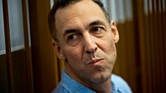 Архив: французский гражданин Лоран Винатье перед судебным заседанием в Замоскворецком районном суде Москвы, Россия, 14 октября 2024 г.
