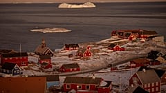 Archivbild: Die Stadt Ilulissat in Grönland. 19. Februar 2025.