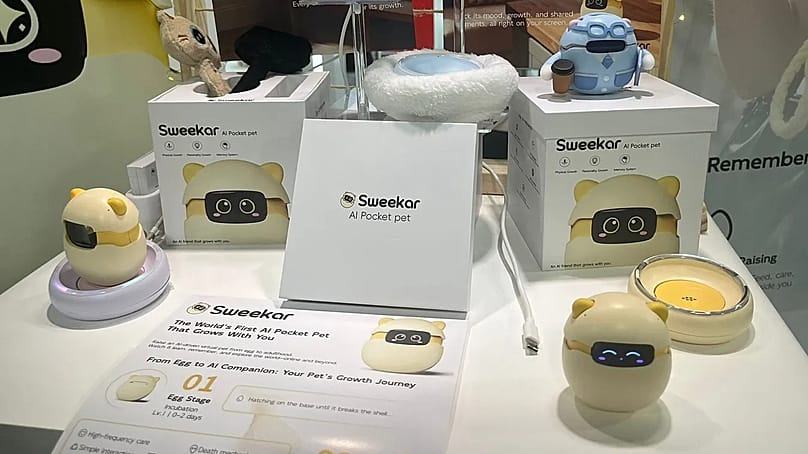 La empresa china Takway AI presentó Sweekar y la calificó como la primera mascota de IA con inteligencia emocional que crece físicamente. 