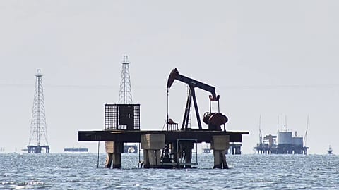 An oil pump jack stands in Cabimas, 7 January, 2026
