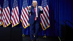 FILE. President Donald Trump dances after speaking to House Republican lawmakers during their annual policy retreat. Washington. Tuesday, 6 Jan 2026.