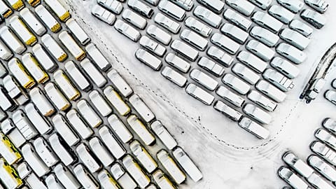 Un manto blanco cubrió el Reino Unido