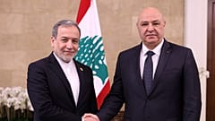 میشل عون، رئیس جمهوری لبنان و عباس عراقچی، وزیر امور خارجه ایران