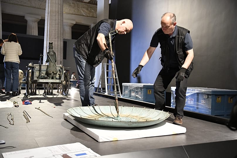 Az öröklét őrei – Az első kínai császár agyagkatonái c. kiállítás installálása 