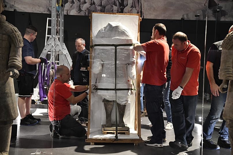 Az öröklét őrei – Az első kínai császár agyagkatonái c. kiállítás installálása