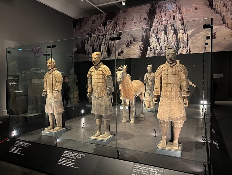 Az öröklét őrei – Az első kínai császár agyagkatonái c. kiállítás installálása 